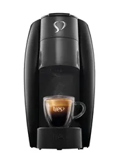 Cafeteira Espresso LOV Preta Automática Logo Cromado 127V - TRES 3 Corações