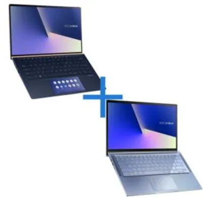 Notebook ASUS Zenbook UX434FAC-A6340T + Notebook ASUS ZenBook UX431FA-AN202T | R$8.999