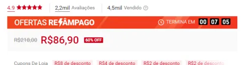 Imagem na descrição da promoção