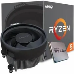 PROCESSADOR AMD RYZEN 5 1600 3.2GHZ (3.6GHZ TURBO), 6-CORE 12-THREAD, COOLER WRAITH SPIRE, AM4, YD1600BBAEBOX | R$619