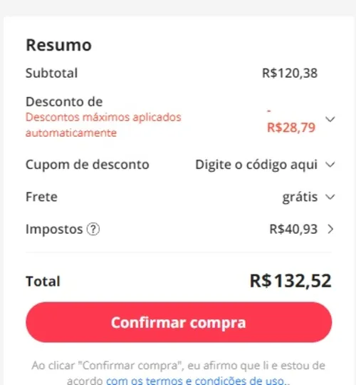 Imagem na descrição da promoção