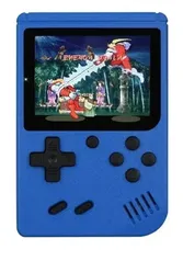 [Primeira Compra R$6 / Já Com Impostos] Retro portátil Mini Video Game Console para Crianças Azul