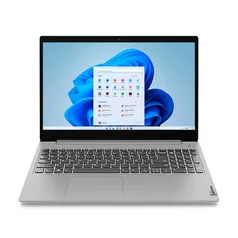 [App] Notebook Lenovo IdeaPad 3i 15.6 hd, i3-10110U, 8GB ram, 256GB ssd NVMe, W11, 82BS000QBR, Prata