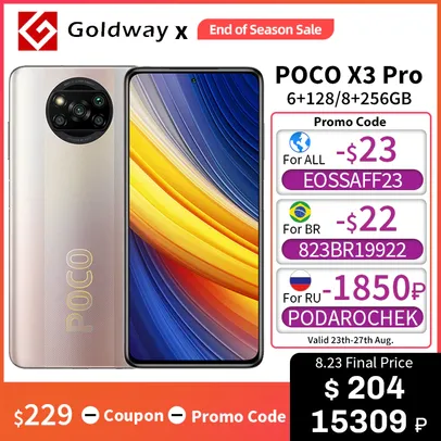Poco X3 PRO 6GB 128GB | R$1145