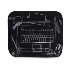 CAPA PARA NETBOOK 10" - RAIO-X PRETO - 4,90