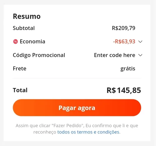 Imagem na descrição da promoção