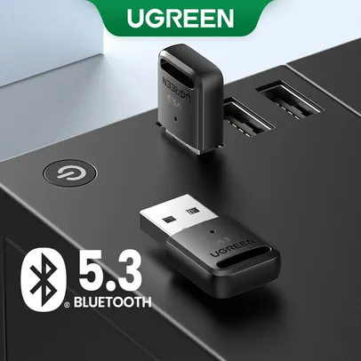 Adaptador UGREEN USB Bluetooth 5.3 5.0 Receptor Sem Fio Dongle