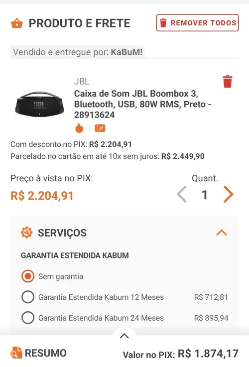 Imagem na descrição da promoção