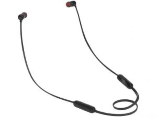 Fone de Ouvido Intra Auricular JBL Bluetooth - com Microfone T110BT por R$ 129