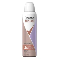 (REC) Antitranspirante Aerosol Rexona Clinical Extra Dry 150ml (A embalagem pode variar)