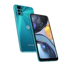 Smartphone Moto G22 Motorola 128GB 4GB RAM Câmera Quadrupla + Selfie 16MP Tela 6.5 - Azul