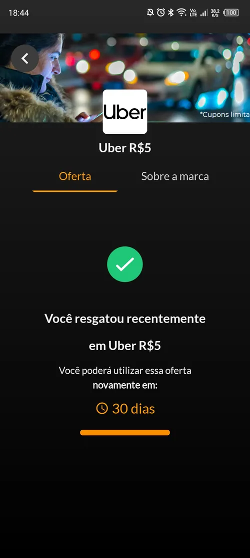 Imagem na descrição da promoção