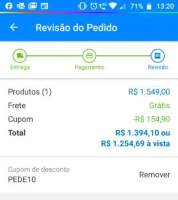 [App Magalu] Motorola One Vision 128GB Azul Safira R$1255