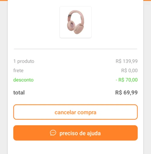 Imagem na descrição da promoção