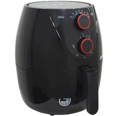 [NO AME R$175 ] Fritadeira AirFryer Elétrica Sem Óleo Panela 4,5 Litros 1400W Timer Preta Amvox Arf 1205