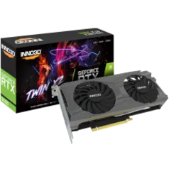 Placa de Vídeo INNO3D GeForce RTX 3050 TWIN X2, 8GB, GDDR6, DLSS, Ray Tracing, N30502-08D6-1190VA42