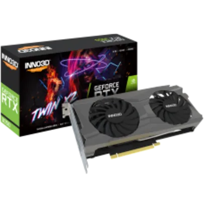 Placa de Vídeo INNO3D GeForce RTX 3050 TWIN X2, 8GB, GDDR6, DLSS, Ray Tracing, N30502-08D6-1190VA42