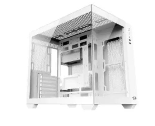 Gabinete Gamer Redragon Wideload Lite, Mid Tower, ATX e M-ATX, Lateral e Frontal em Vidro Temperado, Branco - CA-604W