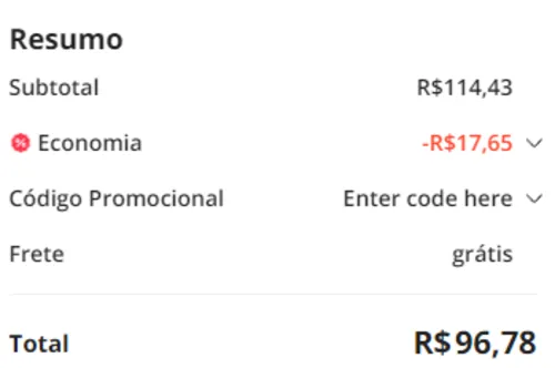 Imagem na descrição da promoção