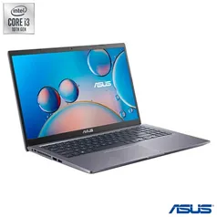 Notebook Asus, Intel Core i3 1005G1, 8GB, 256GB SSD, Tela de 15,6"