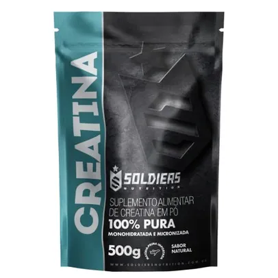 Creatina Monohidratada 500g - 100% Pura Importada - Soldiers Nutrition