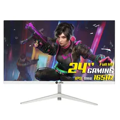 Monitor Gamer Ninja Tenseigan, 24 Pol, Full HD, IPS, 1ms, 165Hz, HDR, FreeSync, HDMI/DP, White, MGN-006-24W