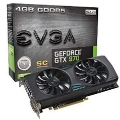 [KaBuM] Placa de Vídeo VGA EVGA GeForce GTX970 4GB SC ACX DDR5 256 bits 4K Ready PCI-E 3.0 04G-P4-2974-KR R$ 1.599,90 