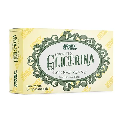  SABONETE DE GLICERINA 100G SIDNEY OLIVEIRA (COMPRE 3, PAGUE 2)