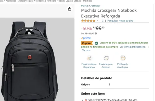 Imagem na descrição da promoção