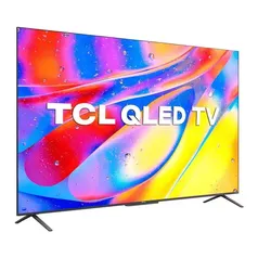 Smart TV TCL Qled 55'' C725 4K com Google TV Android, Design sem bordas, Dolby Vision e Atmos, HDR+ 