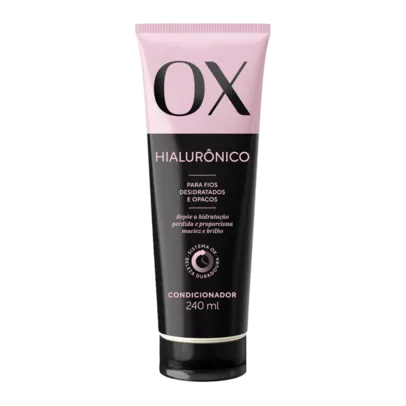 Condicionador OX Cosméticos Hialurônico Hidratação Preenchedora Bisnaga 200ml e outros produtos com 50% OFF