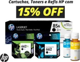 Cartuchos HP e Epson em até 15% Off