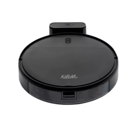 Robô Aspirador de Pó KaBuM! Smart 100, Preto, Recarregamento automático, Aspira e Passa Pano, Controle via Aplicativo - KBSF007