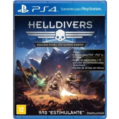 Game Helldivers Edição Final do Super-Earth PS4 por R$ 30