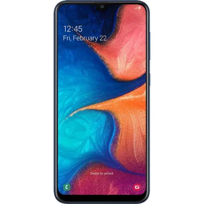 Smartphone Samsung Galaxy A20 32GB Dual Chip Android 9.0 Tela 6.4" Octa-Core 4G Câmera Dupla 13MP + 5MP - Azul