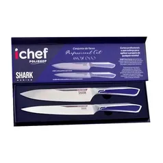 Conjunto de Facas Ichef Polishop - Professional Cut - Inox Duo