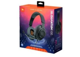 Headset Gamer JBL Quantum 100, Drivers 40mm, Preto