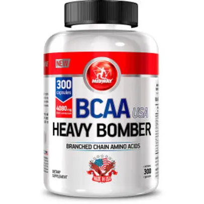 BCAA Heavy Bomber Midway 300 Caps por R$10