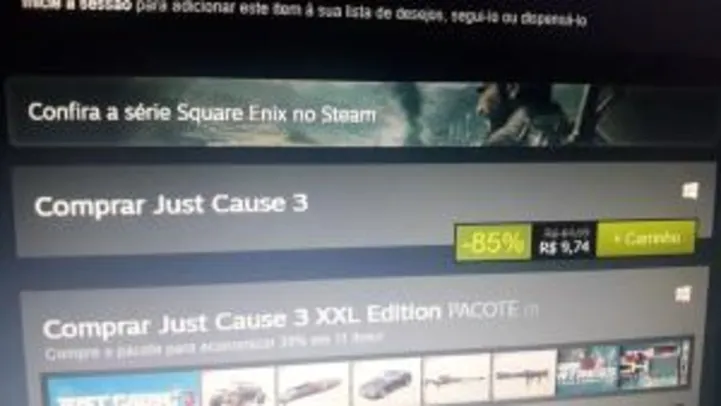 Just Cause™ 3 - PC - R$10