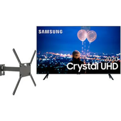 Samsung Smart TV 50'' Crystal UHD 50TU8000 4K + Suporte Biarticulado com inclinação M2 R$2599