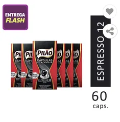 Kit 60 Cápsulas Café Pilão Espresso 12 