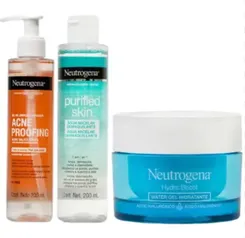 Kit Cuidados com a Pele Neutrogena Gel de Limpeza + Hidratante + Água Micelar