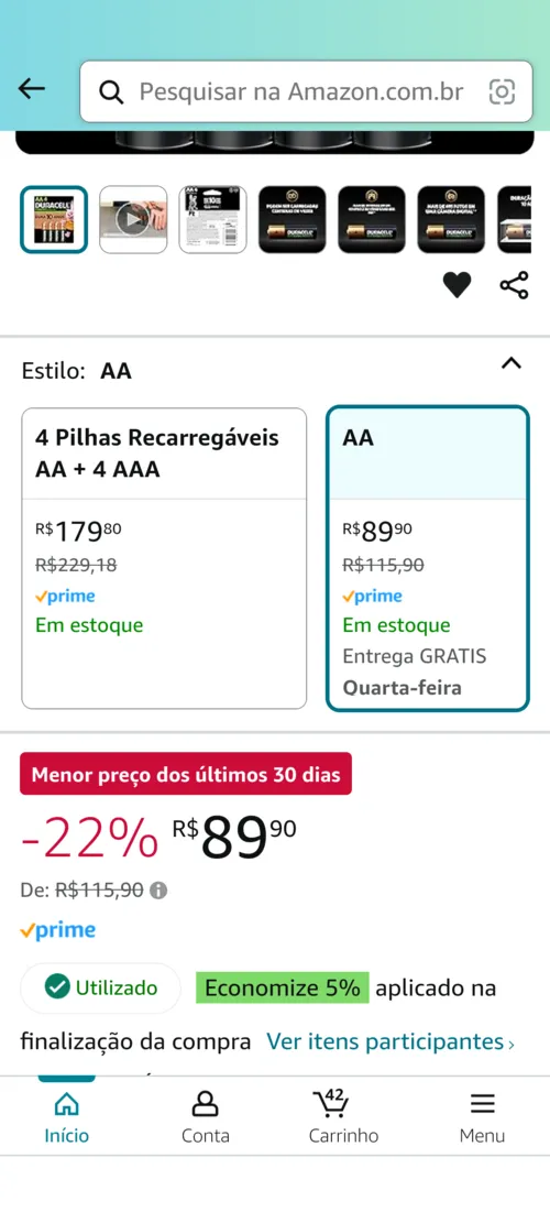 Imagem na descrição da promoção