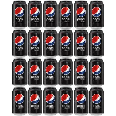 Refrigerante Pepsi Zero Black Lata 350ml - 24 Unidades