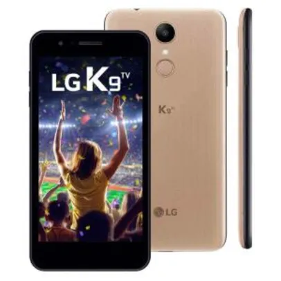 Smartphone LG K9 X210 Dual Chip Android 7.0 16GB Câmera 8MP Dourado | R$399
