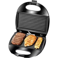 Sanduicheira Grill Elétrica Lenoxx Pratic PSD113 Preta 127V