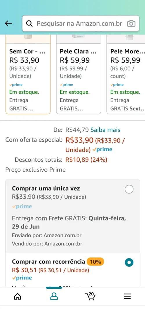 Imagem na descrição da promoção