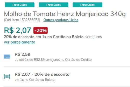 Imagem na descrição da promoção