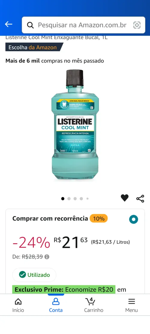 Imagem na descrição da promoção