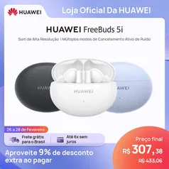 Huawei Freebuds 5i Fone De Ouvido Wireless Hi-res Qualidade Sound 42db Multimodo Ac